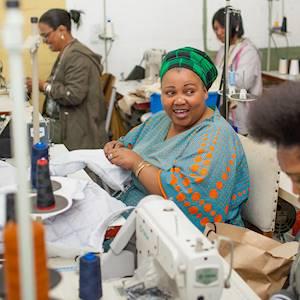 Masicorp. in partnership with Evangeline and The Sewing Café, provide life skills and sewing skills programmes, for unemployed adults in the Masi community.
The Evangeline sewing course teaches life skills, computers, English and  Basic Sewing to approx 24 unemployed (mainly female) beneficiaries per year. These graduates go on to learn more advanced skills at The Sewing Café.