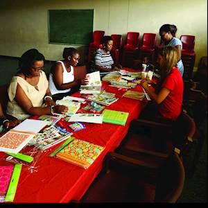 Our mothers' groups, gathering to offer each other support as well as to learn more about positive parenting, how to keep children safe and how to support their children's education.