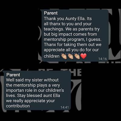 What our Parents say about Mentorship