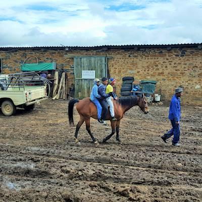 Our boys had the opportunity of riding a horse, and from the look on their faces they seemed to have enjoyed the experience.