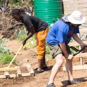 Help South Africa Volunteer Work Camp Association (SAVWA) with 10 volunteers for Online Home Gardening Training with Enock and Dorcas!