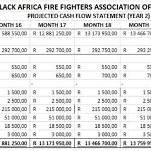 Help Black African Fire Fighters Association of South Africa with 5 volunteers for Books and accounting purposes