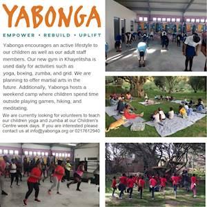 Help Yabonga Children's Project with 10 volunteers for Zumba and Yoga training for Children.