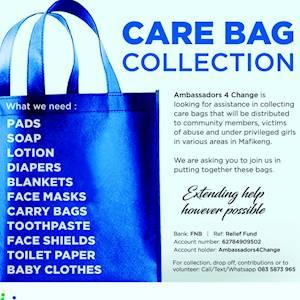 Help Ambassadors4Change by donating sanitary supplies for women and girls in need