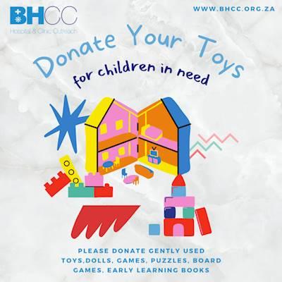 Help BHCC - Hospital and Clinic Outreach by Collecting toys, puzzles and boardgames for Babies, children and adults