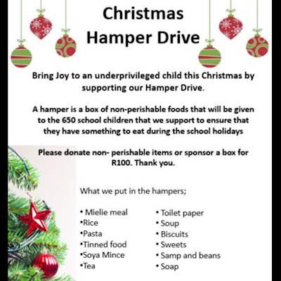 Help Operation Antifreeze Inner City Upliftment Project by Donating non-perishable foods  for Christmas hampers for under underprivileged children