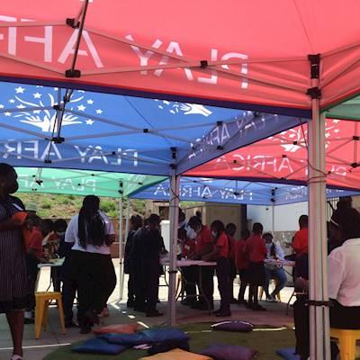 Help Play Africa by donating branded gazebos for our work at Constitution Hill and in communities