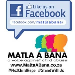 Help Matla A Bana - A Voice Against Child Abuse with 1000 volunteers for Like & Share our Facebook page to raise awareness!