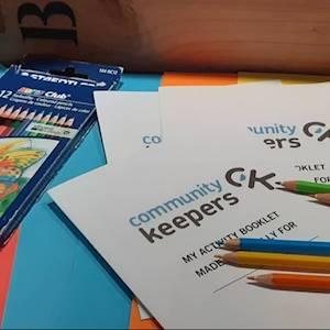 Help Community Keepers by donating colour pencils for use with our psycho-educational activity books