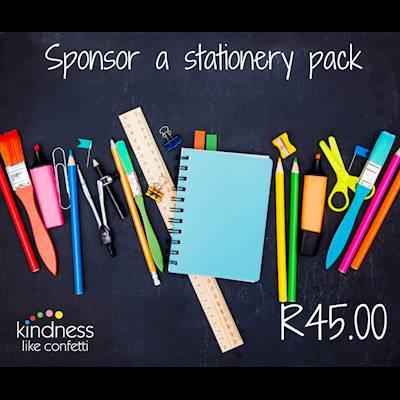 Help Kindness Like Confetti raise R10,000 for stationery packs for children